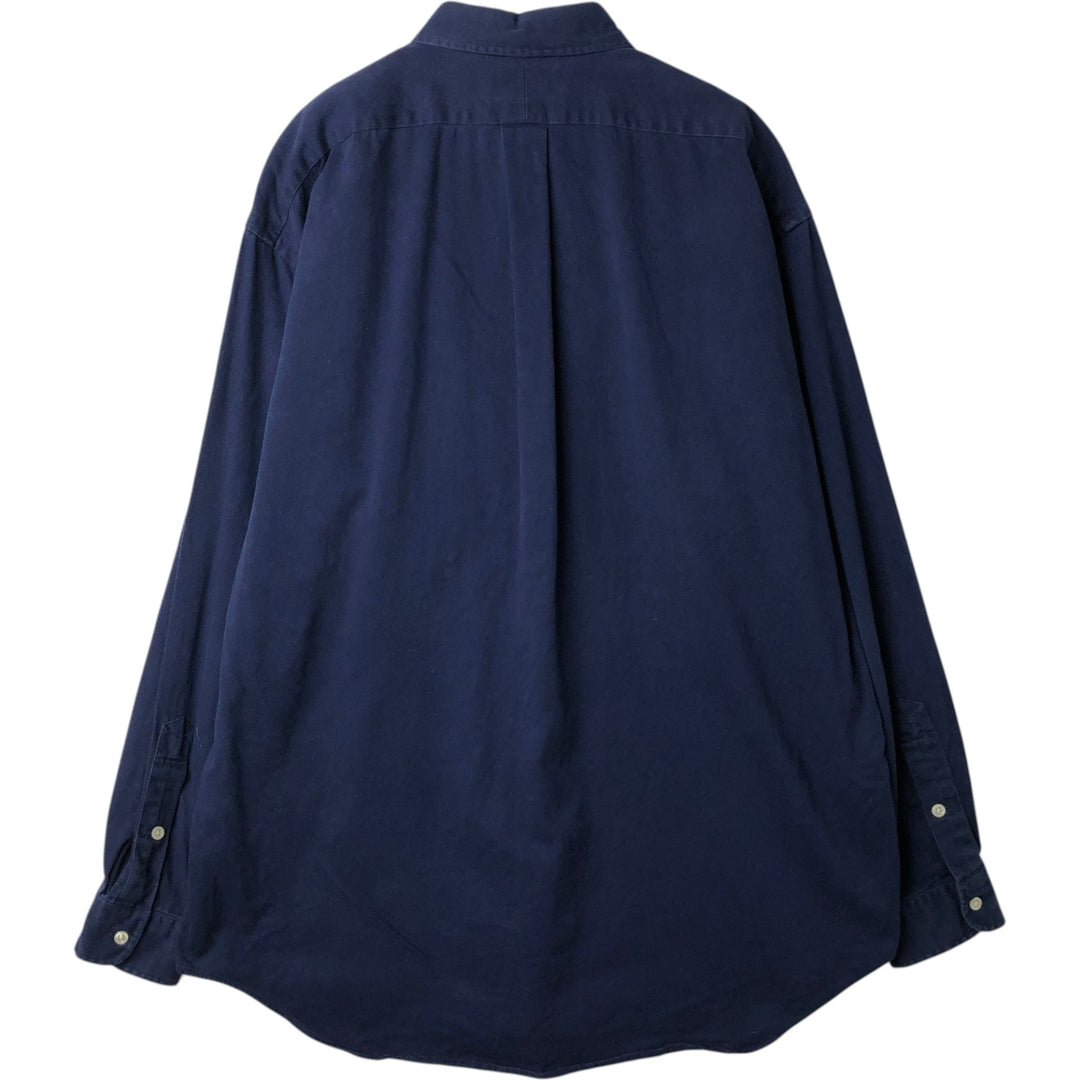 Ralph Lauren BLAKE long sleeve button down shirt, men's XL size cotton navy blue type Vintage Second Hand