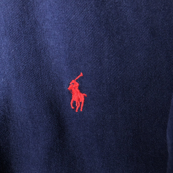 Ralph Lauren BLAKE long sleeve button down shirt, men's XL size cotton navy blue type Vintage Second Hand