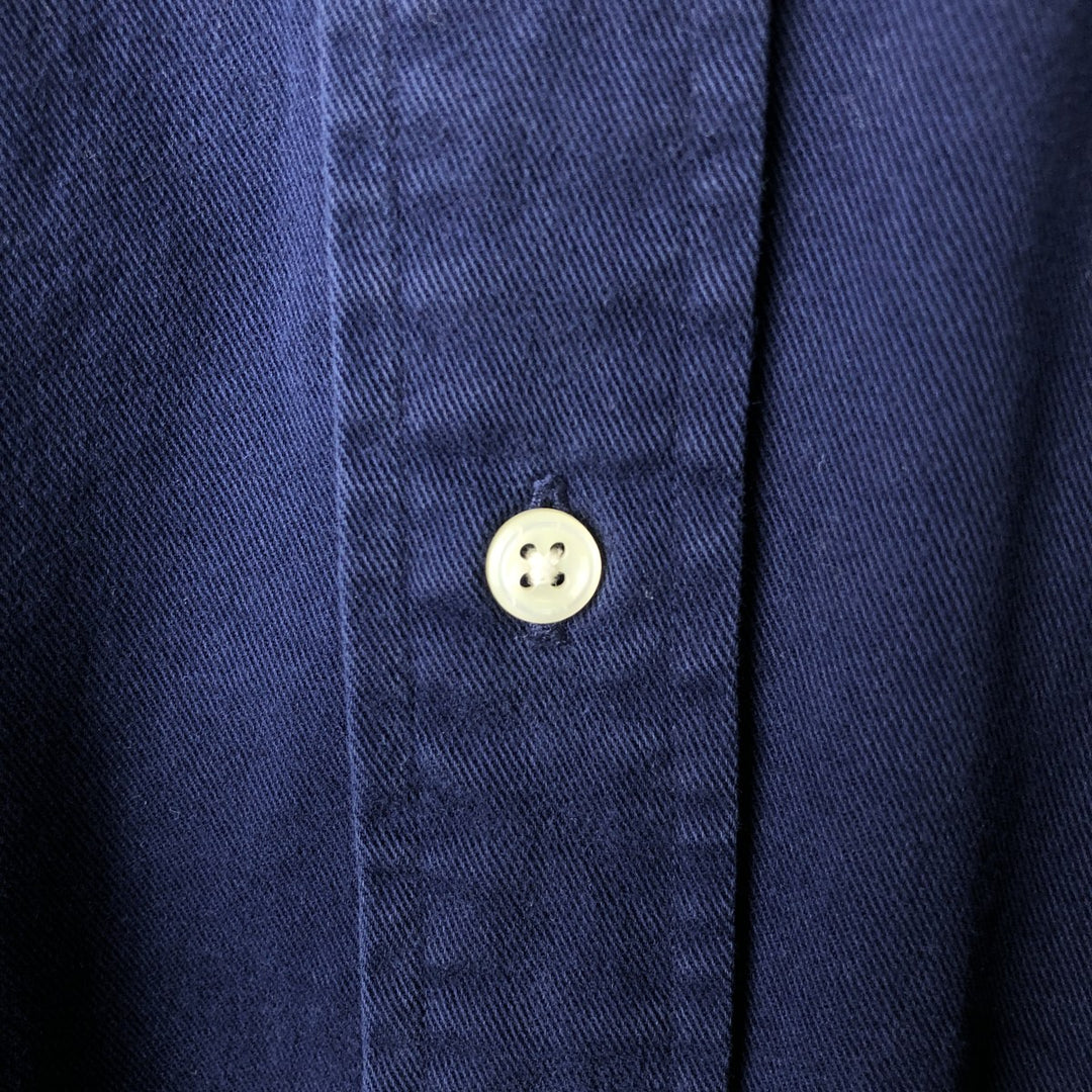 Ralph Lauren BLAKE long sleeve button down shirt, men's XL size cotton navy blue type Vintage Second Hand