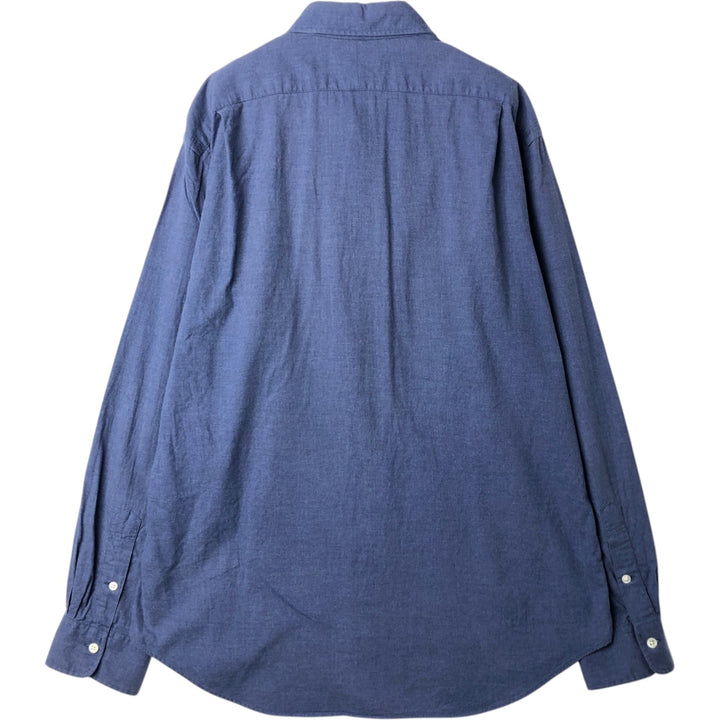 Ralph Lauren POLO RALPH LAUREN Slim Fit Long-Sleeve Cotton Shirt, Men's Size XL (approx.) cotton blue type Vintage Second Hand