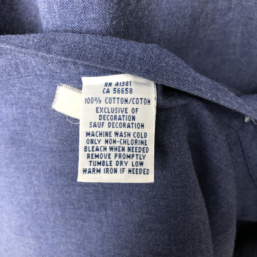 Ralph Lauren POLO RALPH LAUREN Slim Fit Long-Sleeve Cotton Shirt, Men's Size XL (approx.) cotton blue type Vintage Second Hand