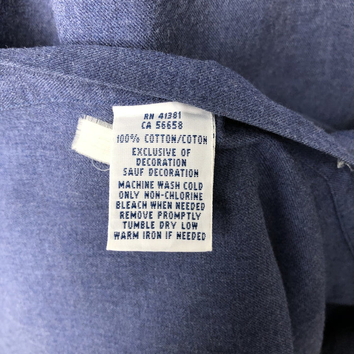 Ralph Lauren POLO RALPH LAUREN Slim Fit Long-Sleeve Cotton Shirt, Men's Size XL (approx.) cotton blue type Vintage Second Hand