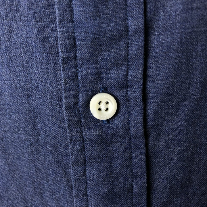 Ralph Lauren POLO RALPH LAUREN Slim Fit Long-Sleeve Cotton Shirt, Men's Size XL (approx.) cotton blue type Vintage Second Hand