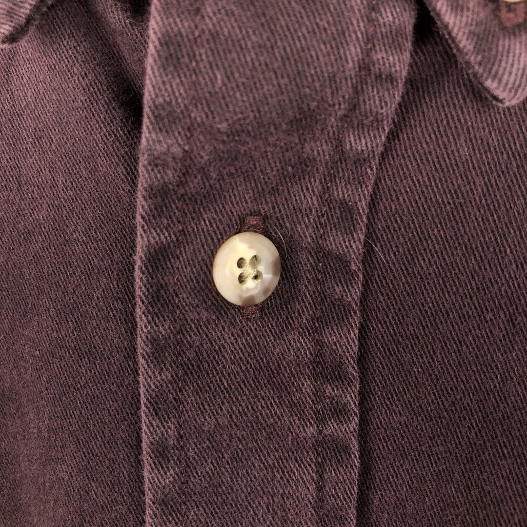 Carhartt Long Sleeve Button Down Work Shirt Men's XL cotton wine-red Vintage Second Hand