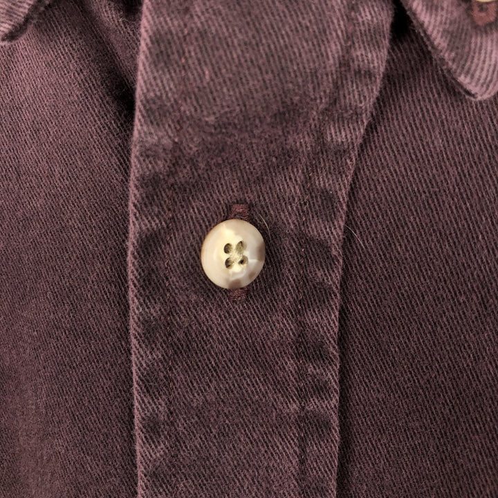 Carhartt Long Sleeve Button Down Work Shirt Men's XL cotton wine-red Vintage Second Hand