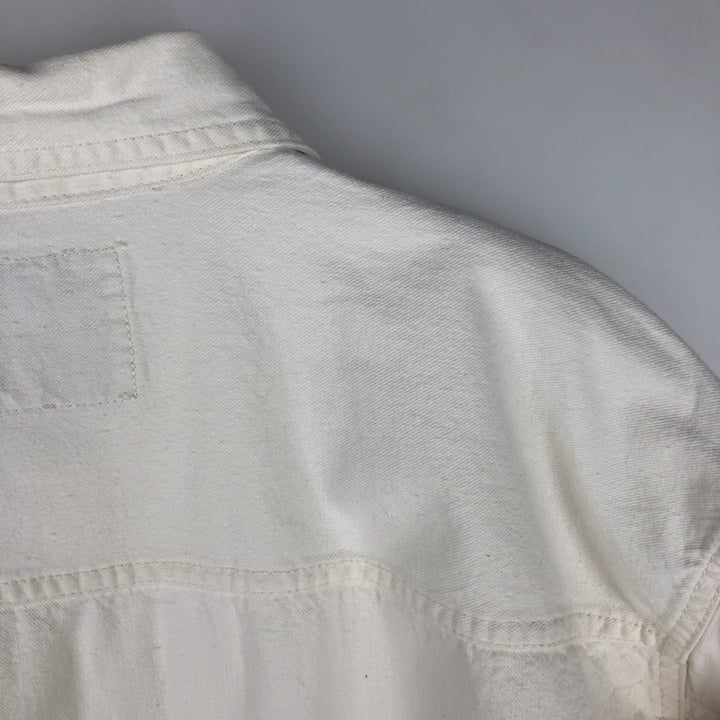 90s-00'S Levi's long-sleeved white denim shirt, men's size XL, vintage. cotton unbleached Vintage Second Hand
