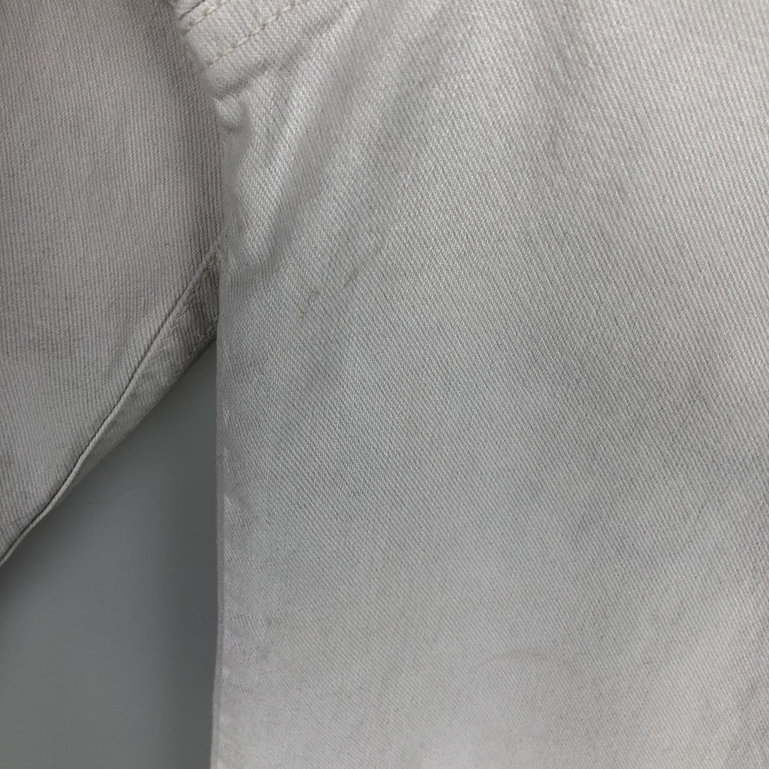 90s-00'S Levi's long-sleeved white denim shirt, men's size XL, vintage. cotton white type Vintage Second Hand