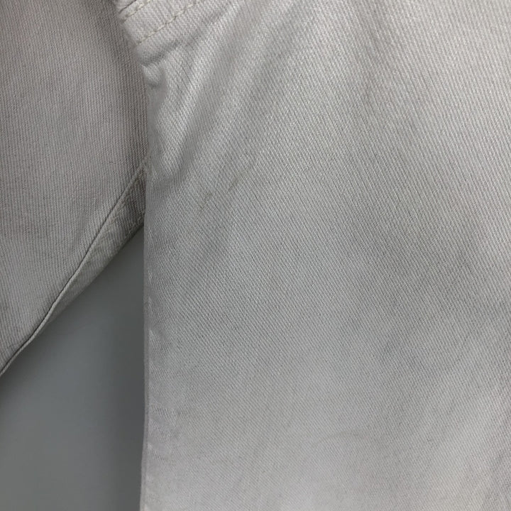 90s-00'S Levi's long-sleeved white denim shirt, men's size XL, vintage. cotton white type Vintage Second Hand