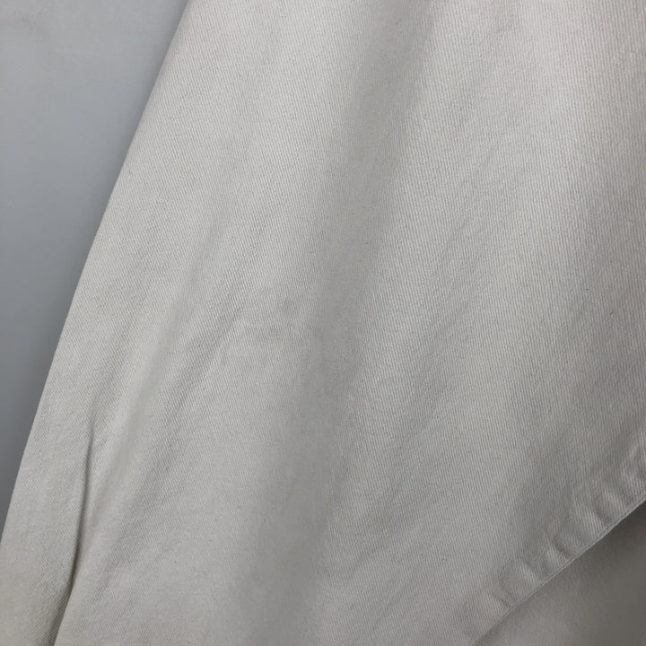 90s-00'S Levi's long-sleeved white denim shirt, men's size XL, vintage. cotton white type Vintage Second Hand