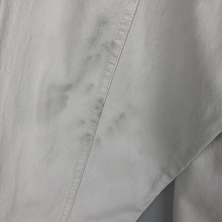90s-00'S Levi's long-sleeved white denim shirt, men's size XL, vintage. cotton white type Vintage Second Hand