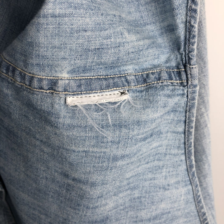 Ralph Lauren POLO RALPH LAUREN CLASSIC FIT Chambray Long-Sleeve Western Shirt, Men's Size M (approx.) unclear Blue type light blue Vintage Second Hand