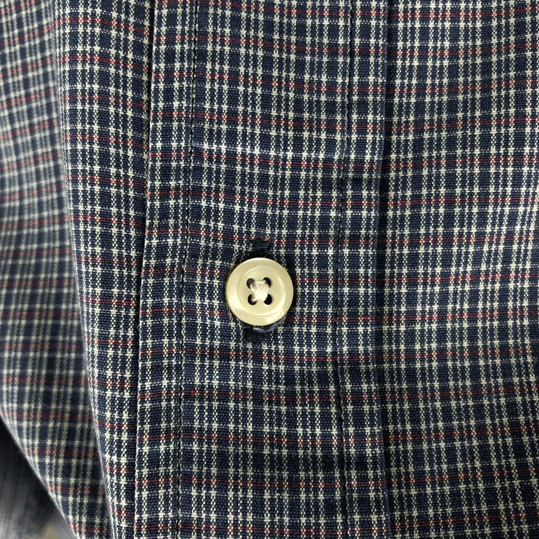 Ralph Lauren BLAIRE long sleeve button down check shirt, men's size M cotton blue type Vintage Second Hand