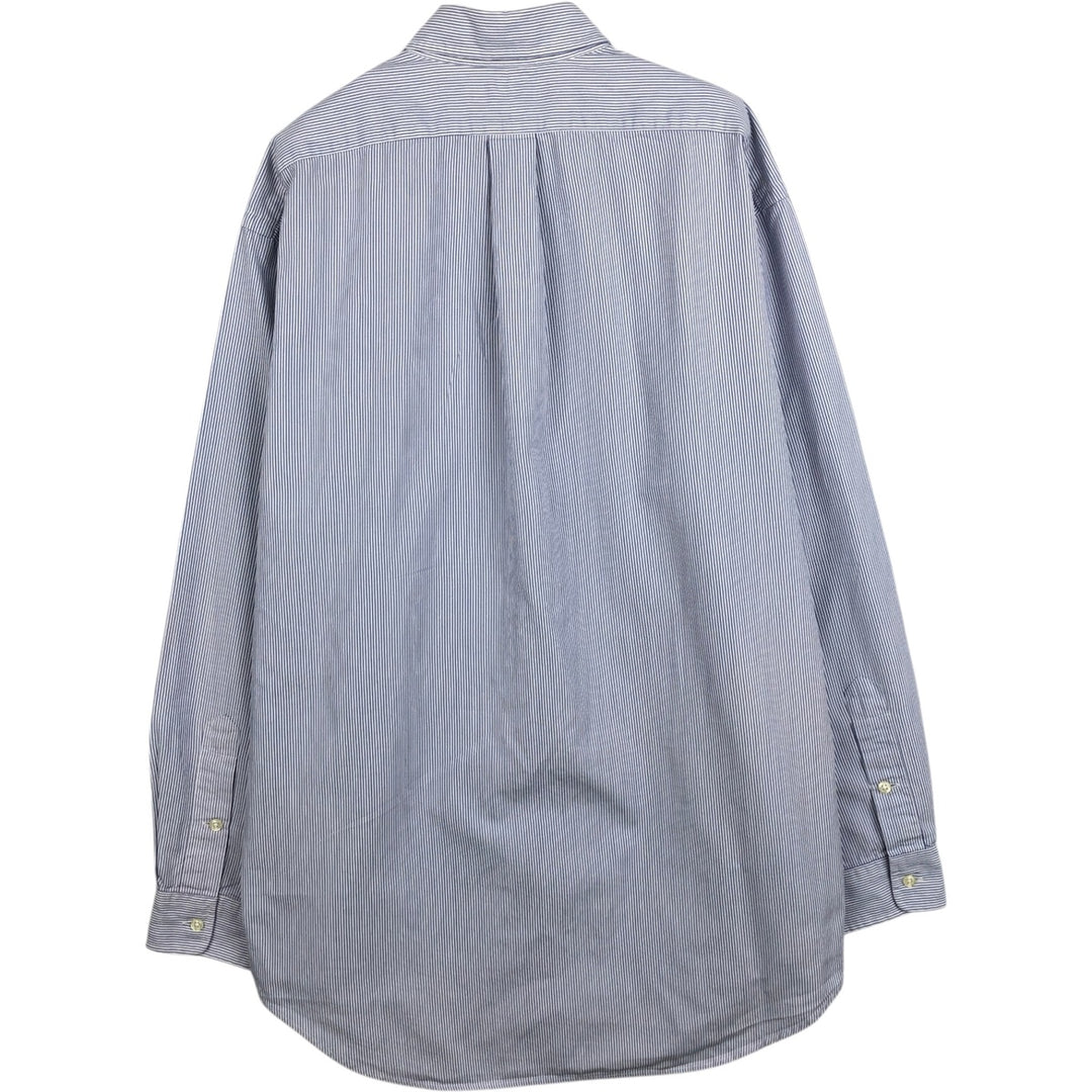 Ralph Lauren BLAKE Stripe Pattern Long-Sleeve Button-Down Stripe Shirt, Men's Size M (approx.) cotton purple type Vintage Second Hand