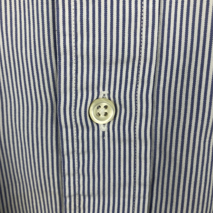 Ralph Lauren BLAKE Stripe Pattern Long-Sleeve Button-Down Stripe Shirt, Men's Size M (approx.) cotton purple type Vintage Second Hand