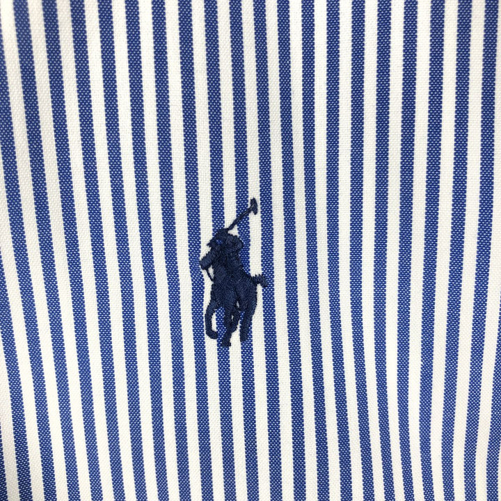 Ralph Lauren Classic Fit Long Sleeve Button Down Striped Shirt Men's XL cotton blue type Vintage Second Hand