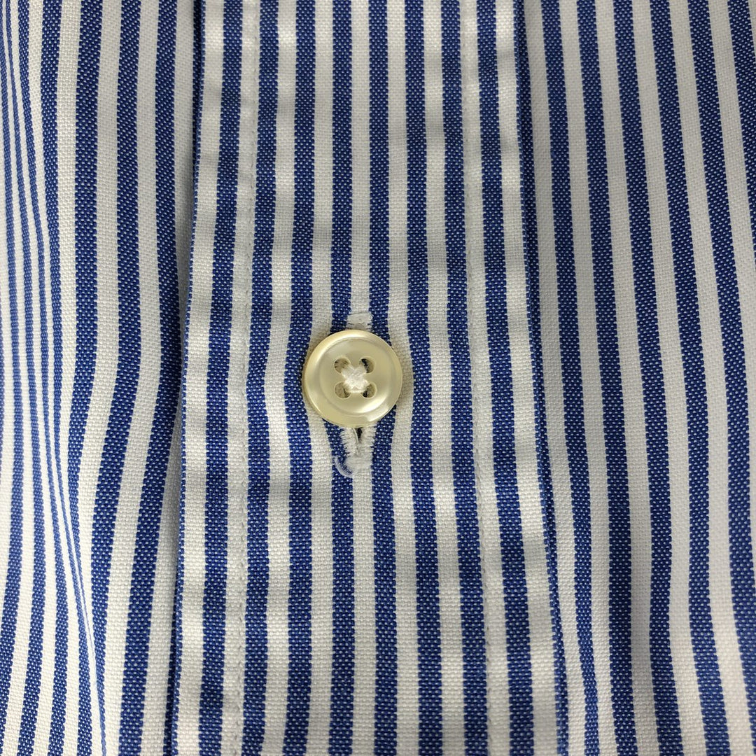 Ralph Lauren Classic Fit Long Sleeve Button Down Striped Shirt Men's XL cotton blue type Vintage Second Hand