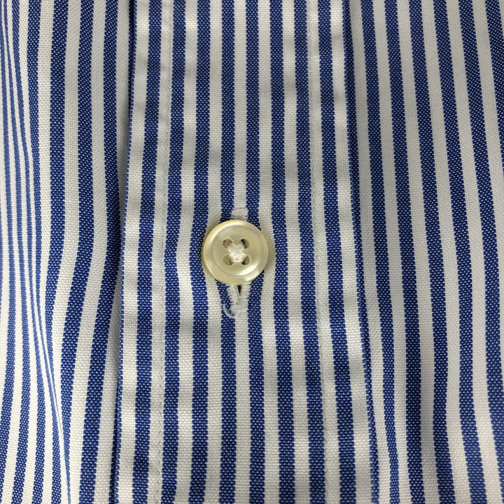 Ralph Lauren Classic Fit Long Sleeve Button Down Striped Shirt Men's XL cotton blue type Vintage Second Hand