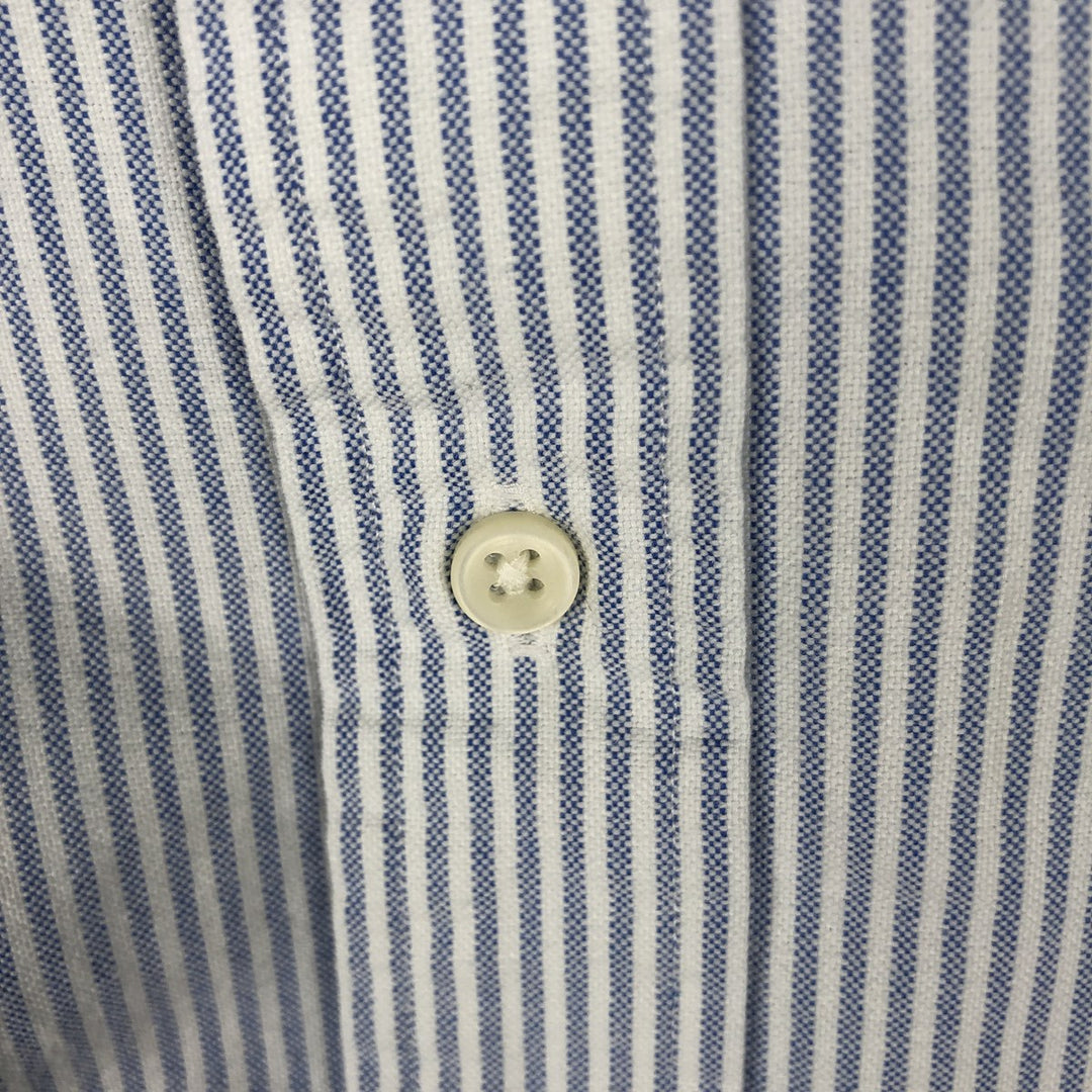 Ralph Lauren Classic Fit Long Sleeve Button Down Striped Shirt Men's XL cotton blue type Vintage Second Hand