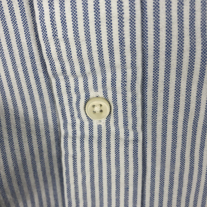 Ralph Lauren Classic Fit Long Sleeve Button Down Striped Shirt Men's XL cotton blue type Vintage Second Hand