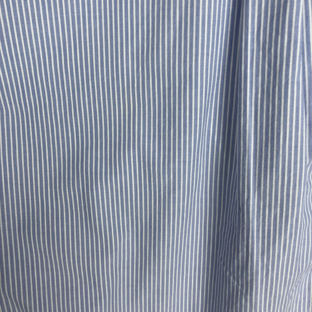 Ralph Lauren Classic Fit Long Sleeve Button Down Striped Shirt Men's XL cotton Blue type light blue Vintage Second Hand