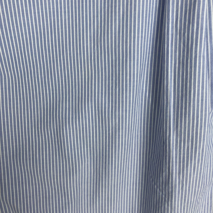 Ralph Lauren Classic Fit Long Sleeve Button Down Striped Shirt Men's XL cotton Blue type light blue Vintage Second Hand