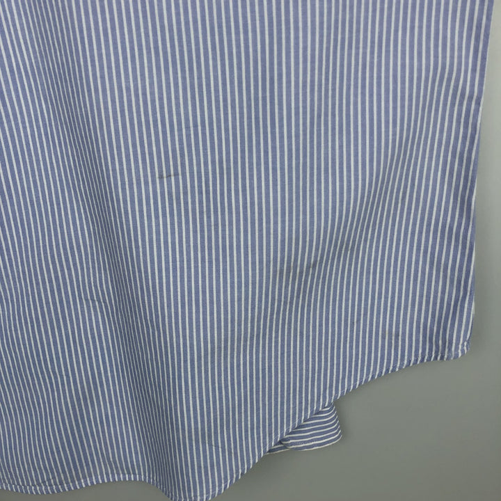 Ralph Lauren Classic Fit Long Sleeve Button Down Striped Shirt Men's XL cotton Blue type light blue Vintage Second Hand