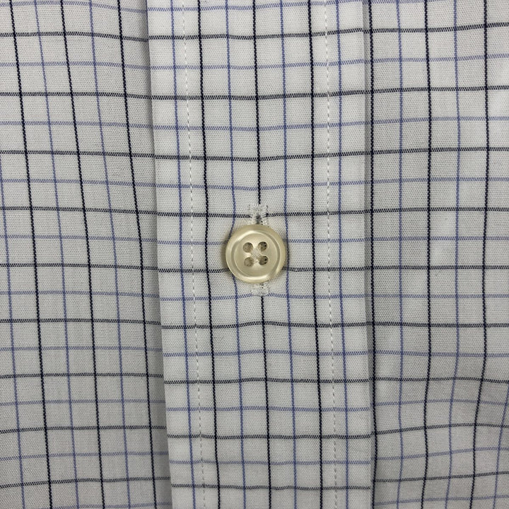 Ralph Lauren YARMOUTH Long Sleeve Button Down Check Shirt Men's XL cotton white type Vintage Second Hand