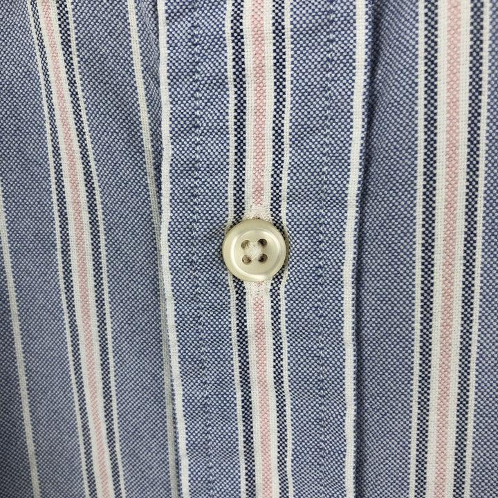 Ralph Lauren Classic Fit Long Sleeve Button Down Striped Shirt Men's XXL cotton Blue type light blue Vintage Second Hand