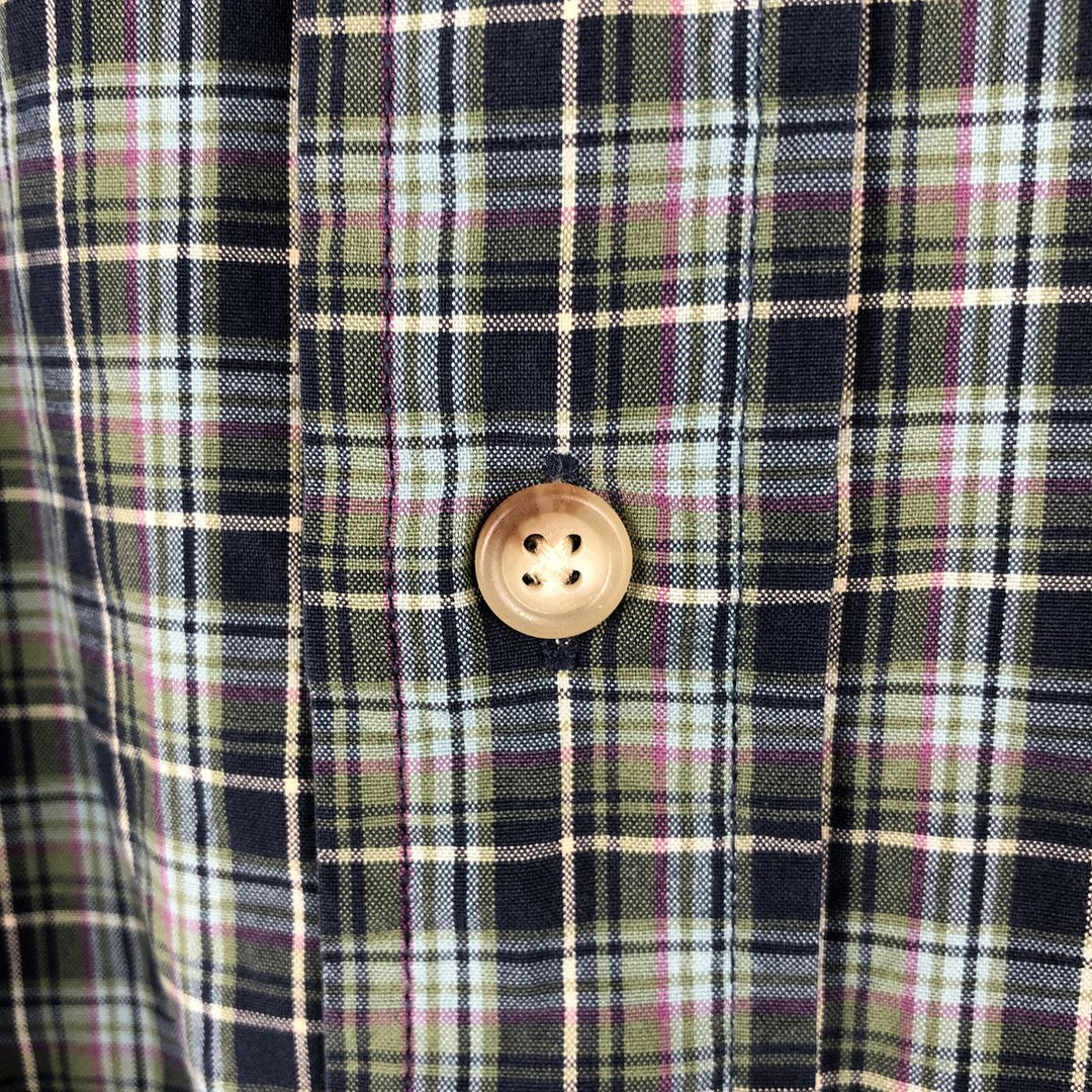 Ralph Lauren Classic Fit Long Sleeve Button Down Check Shirt Men's XL cotton Blue type light blue Vintage Second Hand