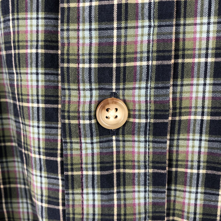 Ralph Lauren Classic Fit Long Sleeve Button Down Check Shirt Men's XL cotton Blue type light blue Vintage Second Hand