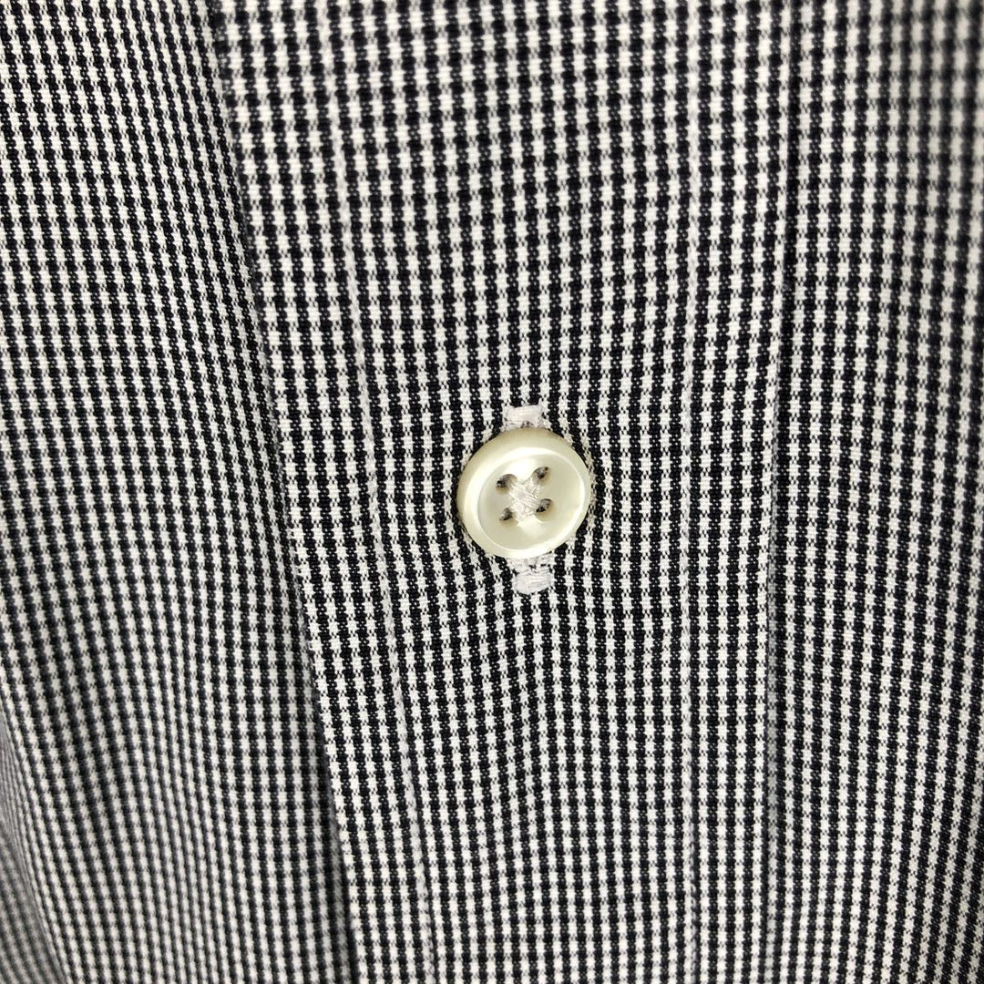 Ralph Lauren BLAKE long sleeve button down check shirt, men's XL size cotton black type Vintage Second Hand