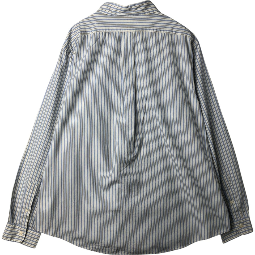 Ralph Lauren Multi-stripe Long Sleeve Button-down Striped Shirt Men's XXL cotton white type Vintage Second Hand