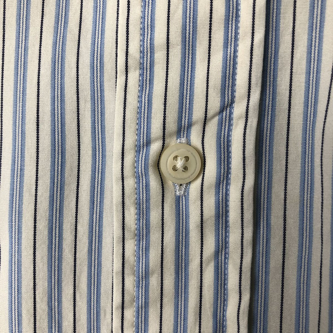 Ralph Lauren Multi-stripe Long Sleeve Button-down Striped Shirt Men's XXL cotton white type Vintage Second Hand