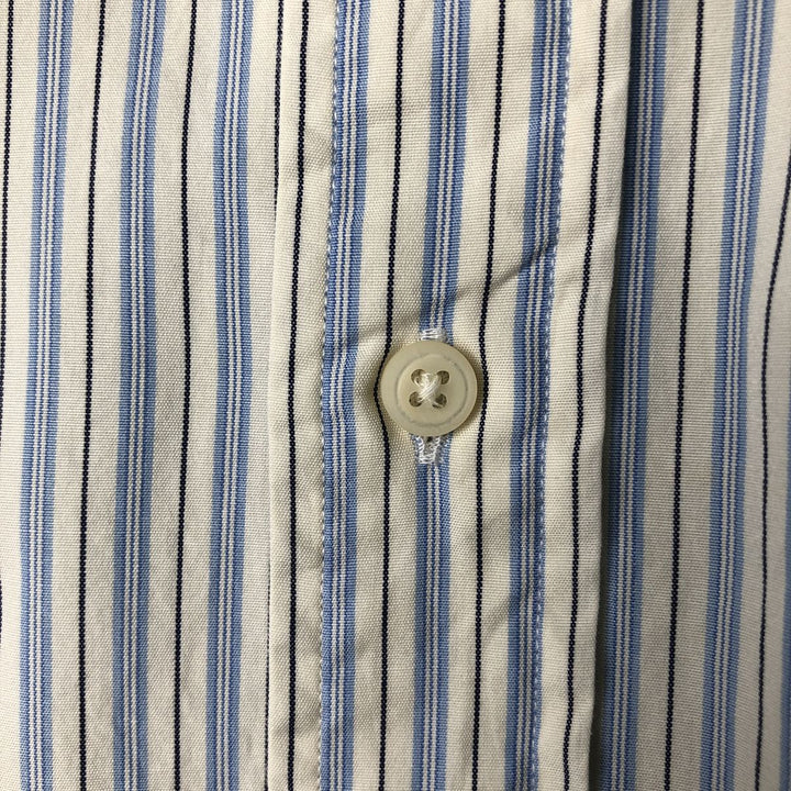 Ralph Lauren Multi-stripe Long Sleeve Button-down Striped Shirt Men's XXL cotton white type Vintage Second Hand
