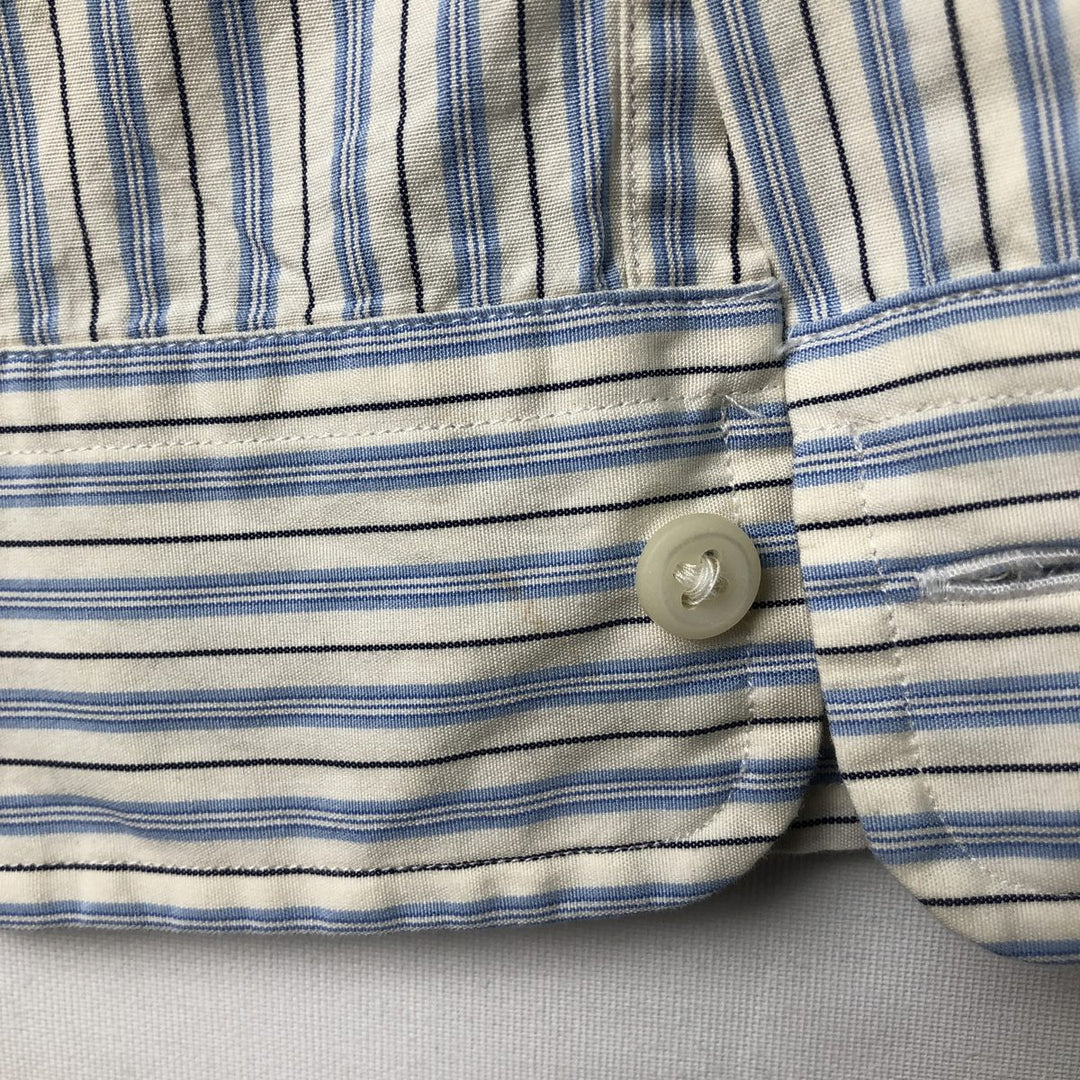 Ralph Lauren Multi-stripe Long Sleeve Button-down Striped Shirt Men's XXL cotton white type Vintage Second Hand