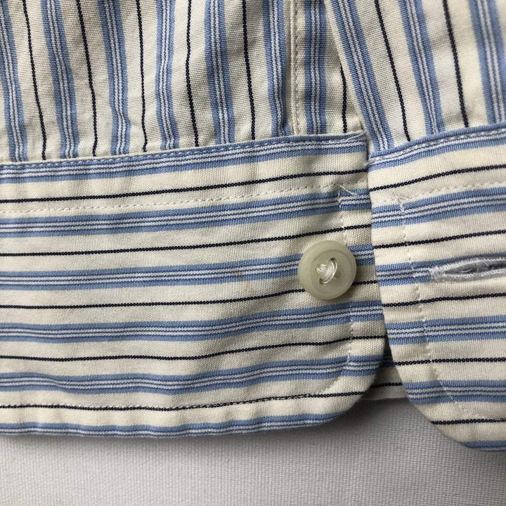 Ralph Lauren Multi-stripe Long Sleeve Button-down Striped Shirt Men's XXL cotton white type Vintage Second Hand