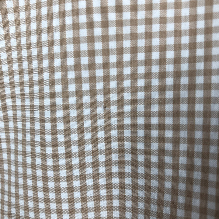 Ralph Lauren CUSTOM FIT Gingham Check Long Sleeve Button Down Check Shirt Men's L size cotton orange type Vintage Second Hand