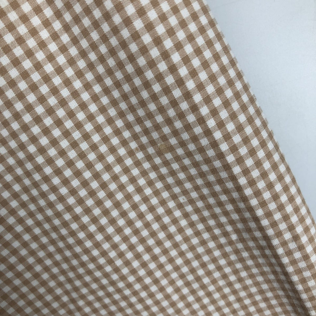 Ralph Lauren CUSTOM FIT Gingham Check Long Sleeve Button Down Check Shirt Men's L size cotton orange type Vintage Second Hand