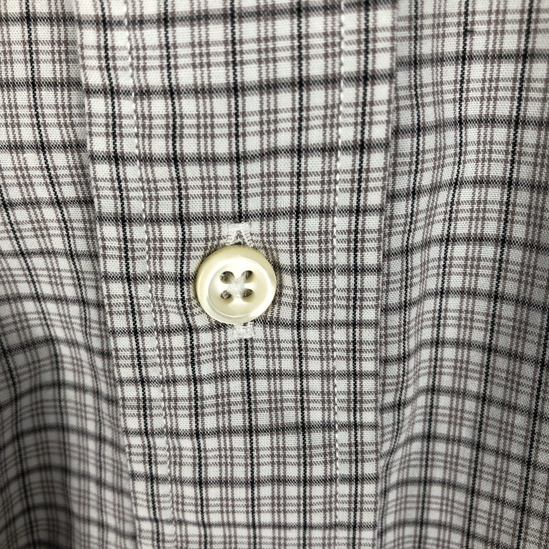 Ralph Lauren YARMOUTH Long Sleeve Button-Down Check Shirt, Men's Size M cotton white type Vintage Second Hand