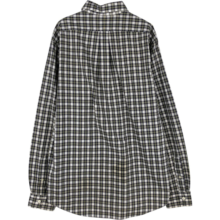Ralph Lauren long sleeve button down check shirt, men's size L cotton multicolor Vintage Second Hand