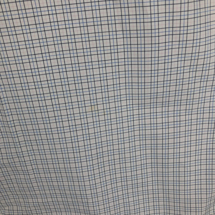 Ralph Lauren Classic Fit Long Sleeve Button Down Check Shirt Men's Size L cotton white type Vintage Second Hand