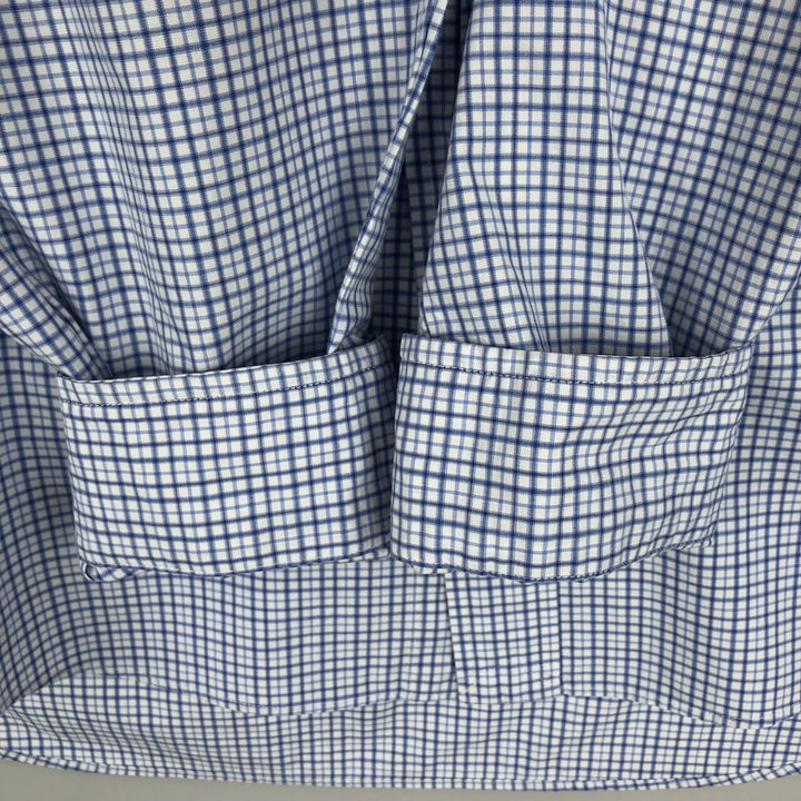 Ralph Lauren CUSTOM FIT long sleeve button down check shirt men's XL size cotton white type Vintage Second Hand