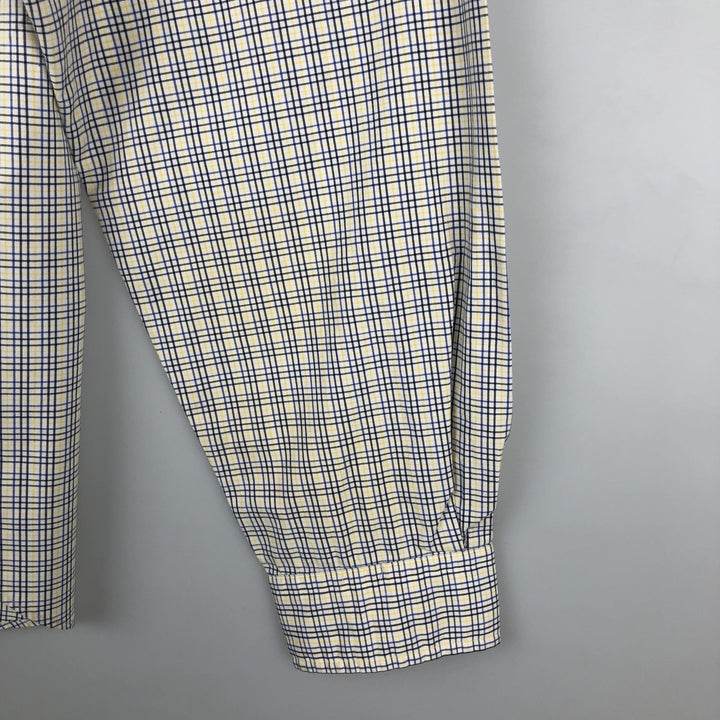 Ralph Lauren Classic Fit Long Sleeve Button Down Check Shirt Men's XL cotton white type Vintage Second Hand