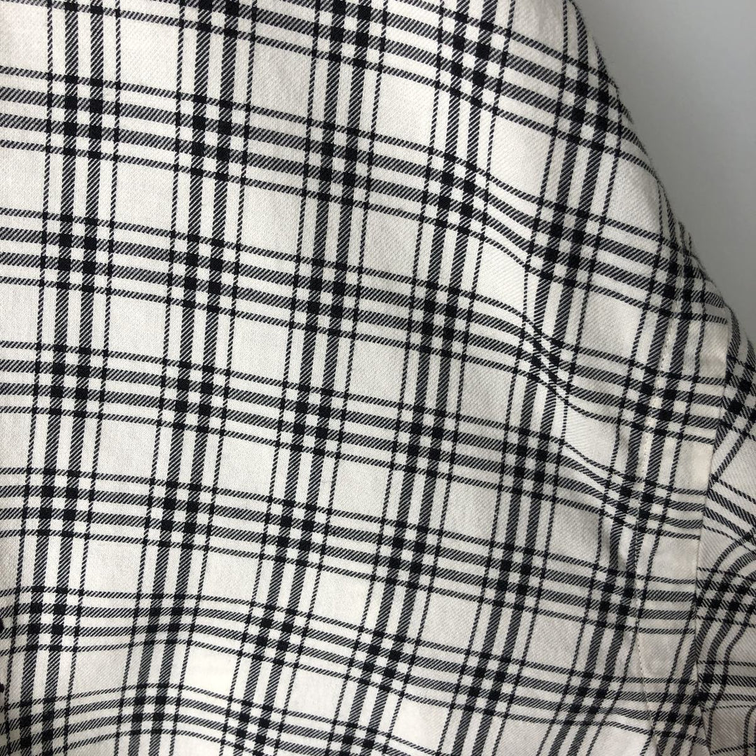 Ralph Lauren RALPH LAUREN GOLF BLAKE long-sleeved button-down check shirt, men's size L cotton white type Vintage Second Hand
