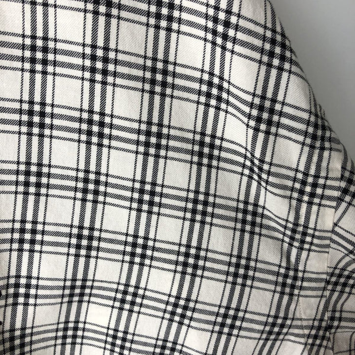 Ralph Lauren RALPH LAUREN GOLF BLAKE long-sleeved button-down check shirt, men's size L cotton white type Vintage Second Hand