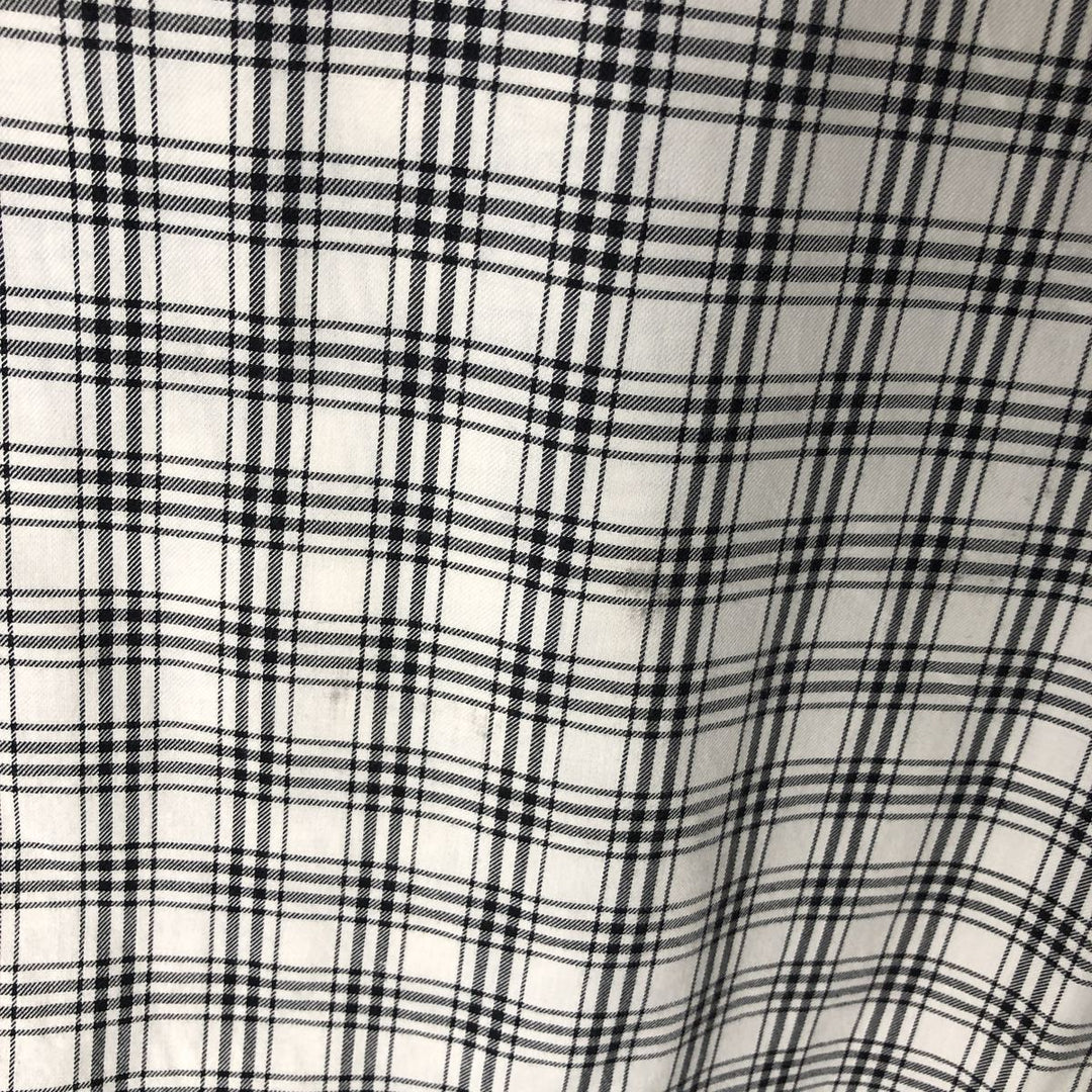 Ralph Lauren RALPH LAUREN GOLF BLAKE long-sleeved button-down check shirt, men's size L cotton white type Vintage Second Hand