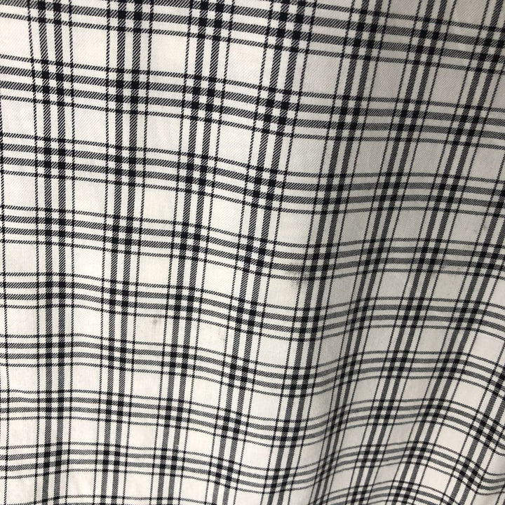Ralph Lauren RALPH LAUREN GOLF BLAKE long-sleeved button-down check shirt, men's size L cotton white type Vintage Second Hand