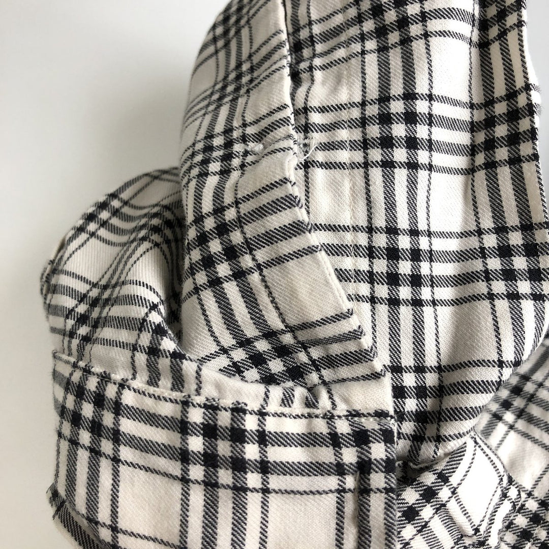 Ralph Lauren RALPH LAUREN GOLF BLAKE long-sleeved button-down check shirt, men's size L cotton white type Vintage Second Hand