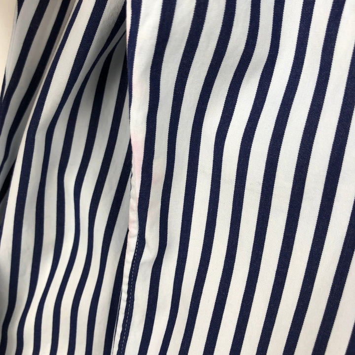 Ralph Lauren CUSTOM FIT long sleeve button down striped shirt men's XL size cotton white type Vintage Second Hand