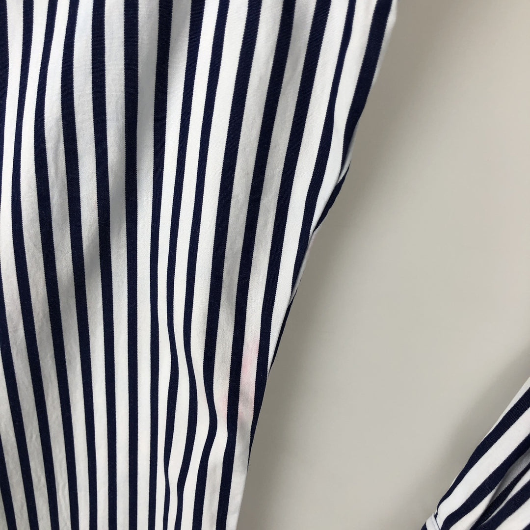 Ralph Lauren CUSTOM FIT long sleeve button down striped shirt men's XL size cotton white type Vintage Second Hand